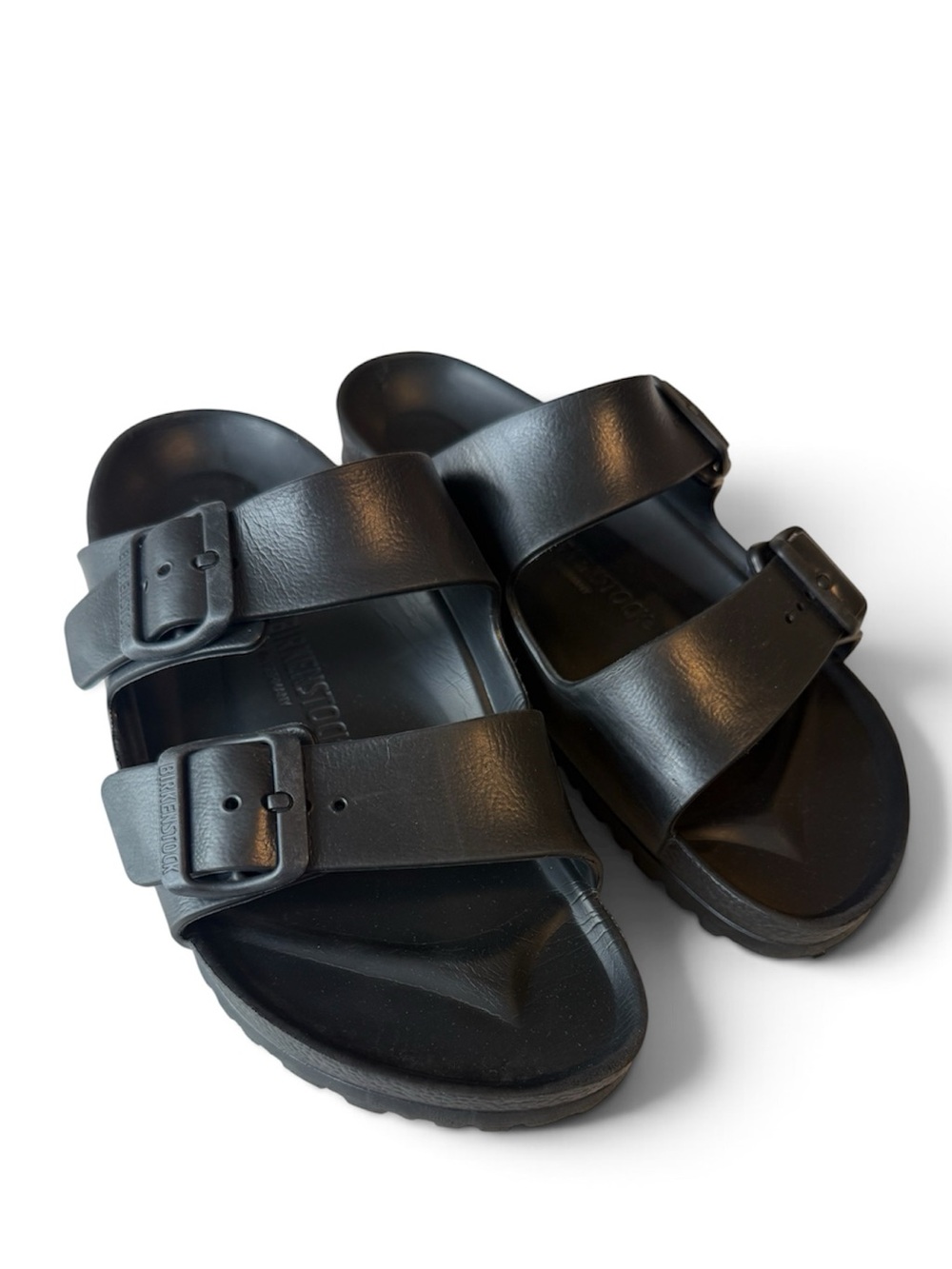 Birkenstock Black Double-Buckle Arizona EVA Sandals size 38/ladies 7